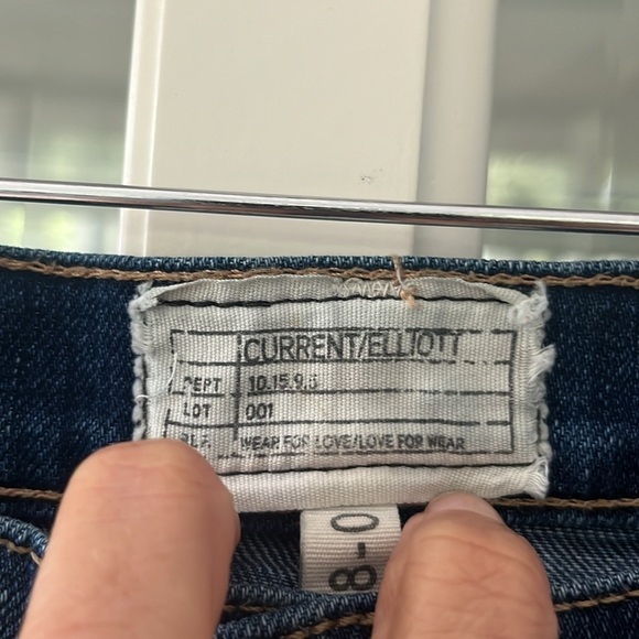 Current/Elliot The Cuffed Skinny Envy Jeans Size 28 - Picture 6 of 12